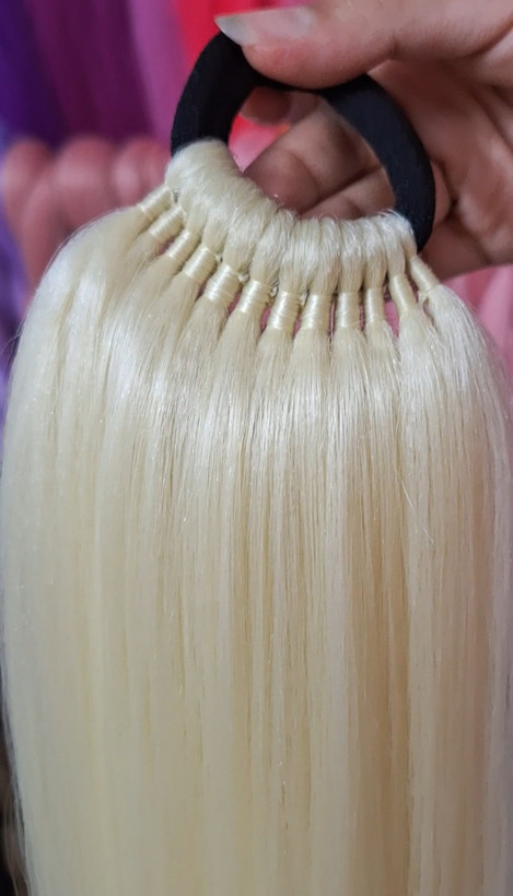 مو دم اسبی مشکی طبیعی قد80