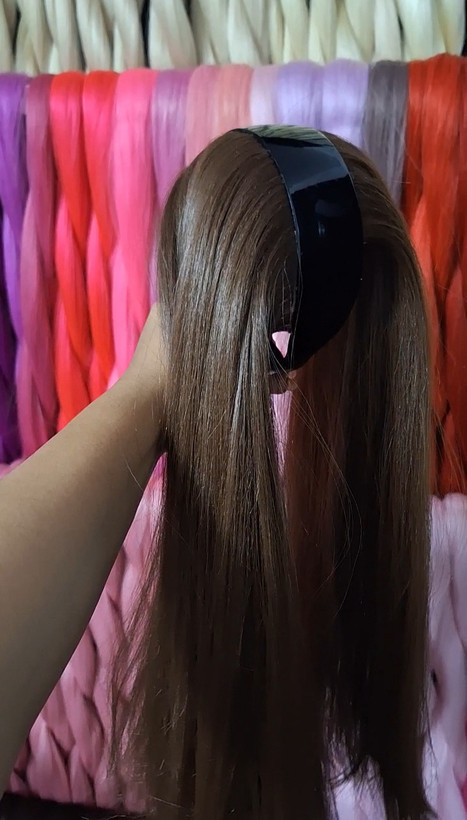 اکستنشن یکسره متصل به تل قد70 (رنگ خرمایی)