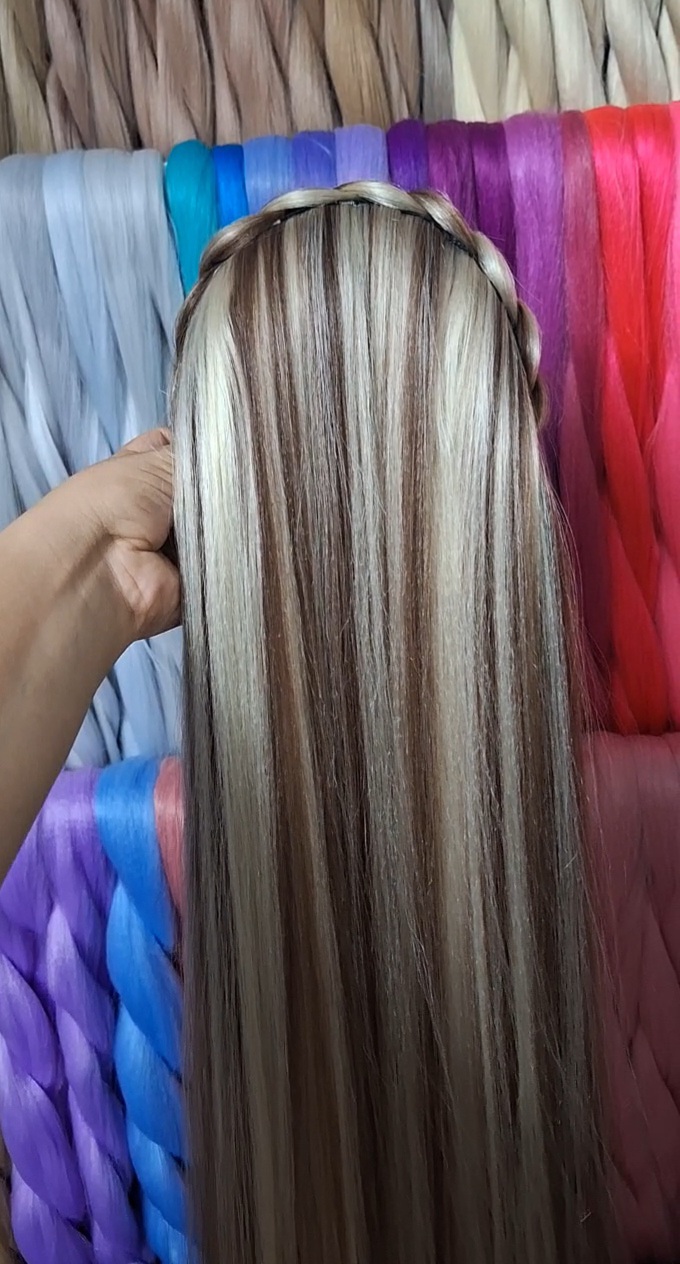 اکستنشن یکسره متصل به تل قد50 (رنگ لایت)